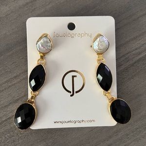 Elegant rain drop earrings